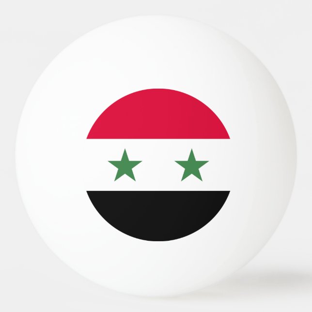 Syrien flagga pingisboll (Framsidan)