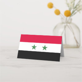 Syrien flagga placeringskort