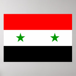 Syrien Flagga Poster