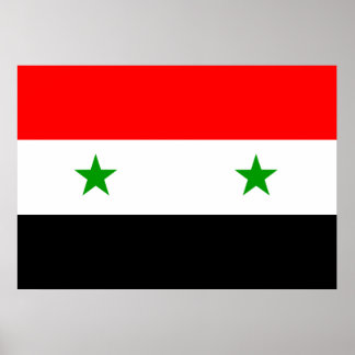 Syrien Flagga Poster