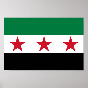 Syrien Flagga Poster