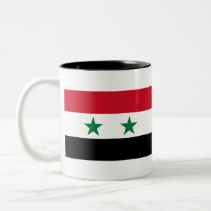 Syrien Flagga Två-Tonad Mugg