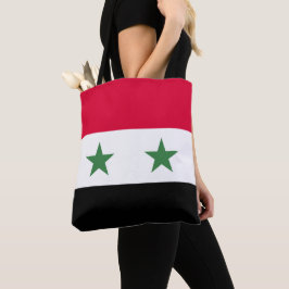 Syrien flagga tygkasse