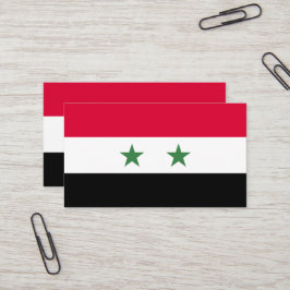 Syrien flagga visitkort