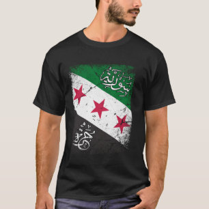 Syrien,Free syria Flagga,Syrian. T Shirt