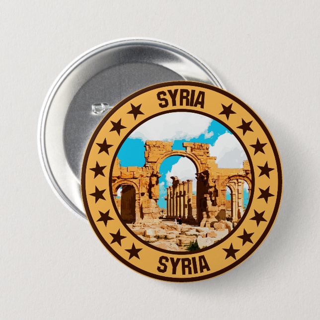 Syrien Knapp (Framsida & baksida)