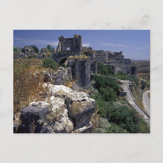 Syrien, Marqab Castle, Crusaders castle, belägen Vykort (Framsida)