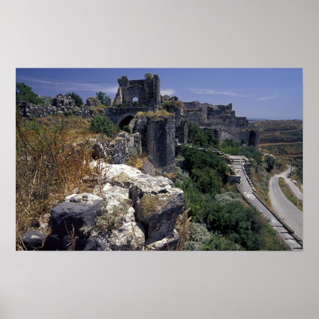 Syrien, Marqab slott, Korsfararnas slott beläget Poster (Framsidan)