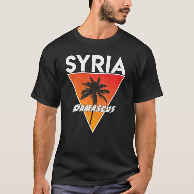 Syrien med soliga färger t shirt (Framsida)
