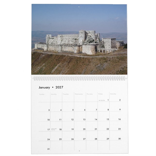 Syrien och Turkiet kalender - 24 månad (Jan 2027)