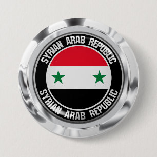 Syrien Round Emblem Knapp