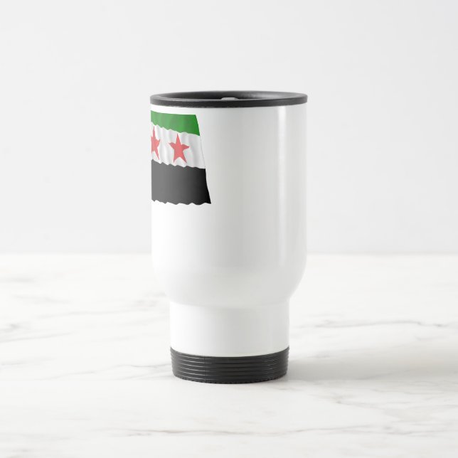 Syrien som vinkar flagga (1932-1958 och 1961-1963) resemugg (Center)
