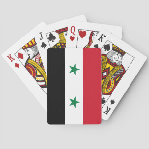 Syrien (Syrien) Flagga Casinokort