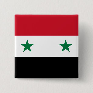 Syrien (Syrien) Flagga Knapp