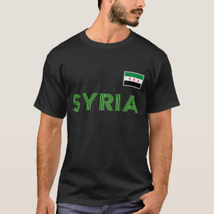 Syrien,Syrien,Free syria Flagga. T Shirt