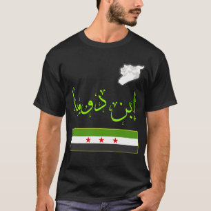 Syrien,Syrien,Free syria Flagga. T Shirt