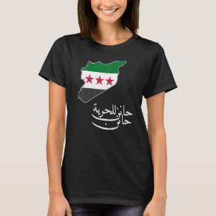 Syrien Syrien karta Free syria Flagga Syrian Syria T Shirt