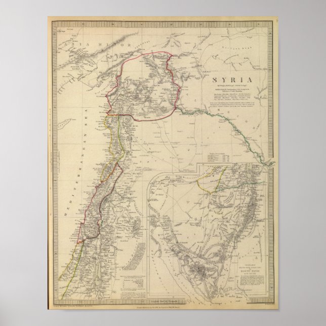 Syrien till Sinai Poster (Framsidan)