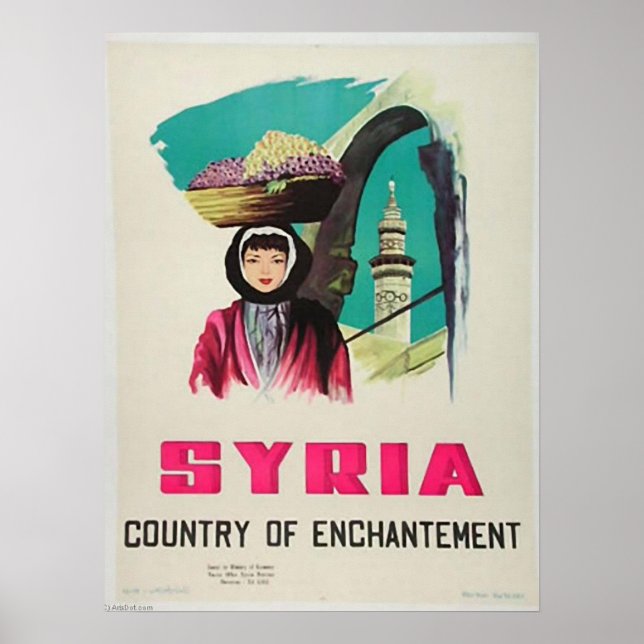 Syrien Vintage resor Poster | Syrisk turism (Framsidan)