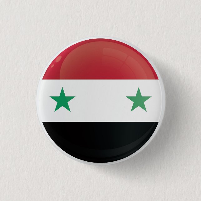 Syrienrund Icon Flagga Knapp (Framsida)
