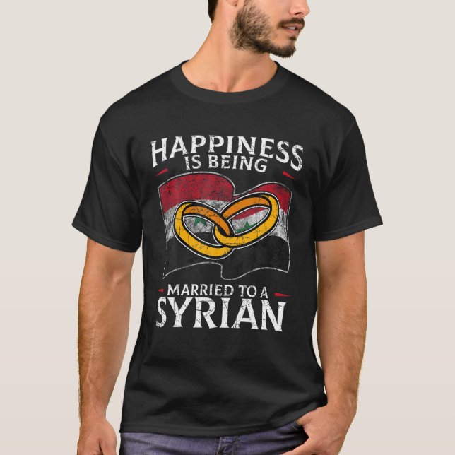 Syriens Bröllop syriska arabrepublikens rötter Syr T Shirt (Framsida)