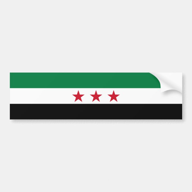 Syriens flagga bildekal (Framsidan)