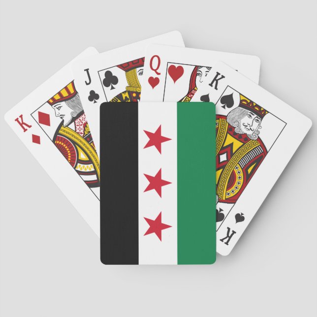 Syriens flagga casinokort (Baksidan)