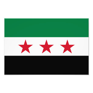 Syriens flagga fototryck