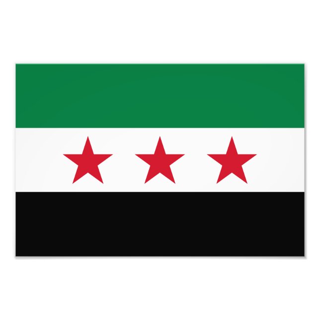 Syriens flagga fototryck (Framsidan)