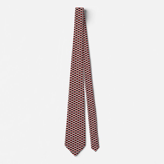 Syriens Flagga Honeycomb Tie Slips (Framsida)