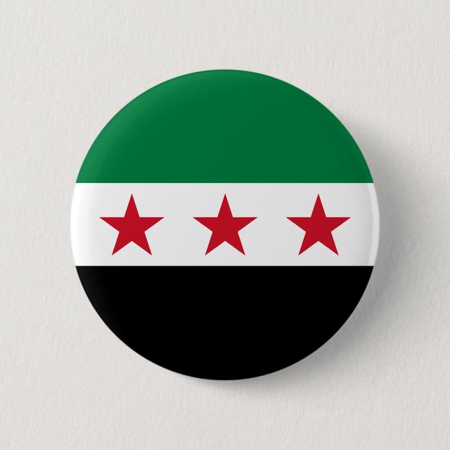 Syriens flagga knapp (Framsida)