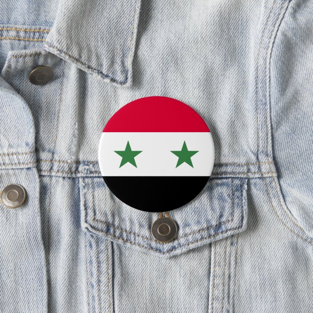 Syriens flagga knapp (In Situ)