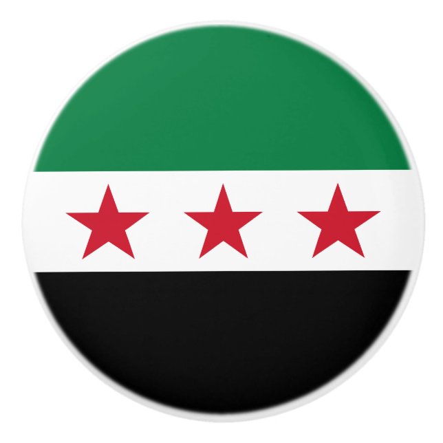 Syriens flagga knopp (Framsidan)