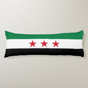 Syriens flagga kroppskudde