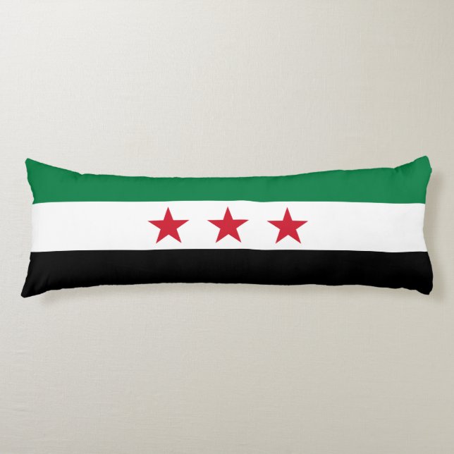 Syriens flagga kroppskudde (Framsidan)