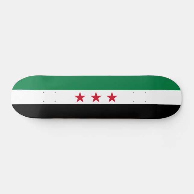 Syriens flagga mini skateboard bräda 18,5 cm (Horz)