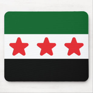 Syriens flagga pad mus musmatta