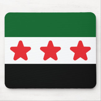 Syriens flagga pad mus musmatta
