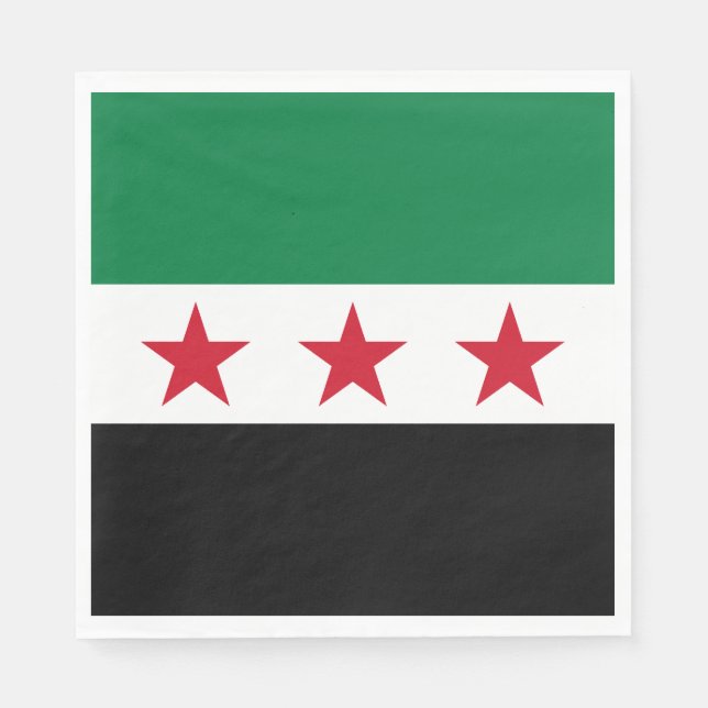 Syriens flagga pappersservett (Framsidan)