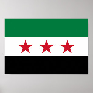 Syriens flagga poster