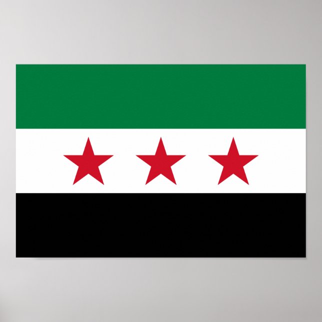Syriens flagga poster (Framsidan)