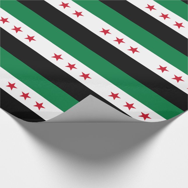 Syriens flagga presentpapper (Hörn)