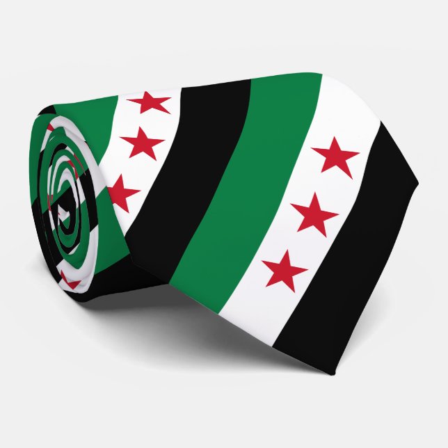 Syriens flagga slips (Rullad)