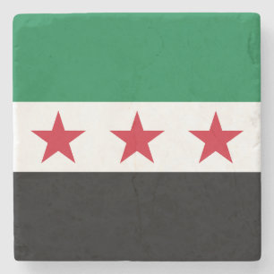 Syriens flagga stenunderlägg