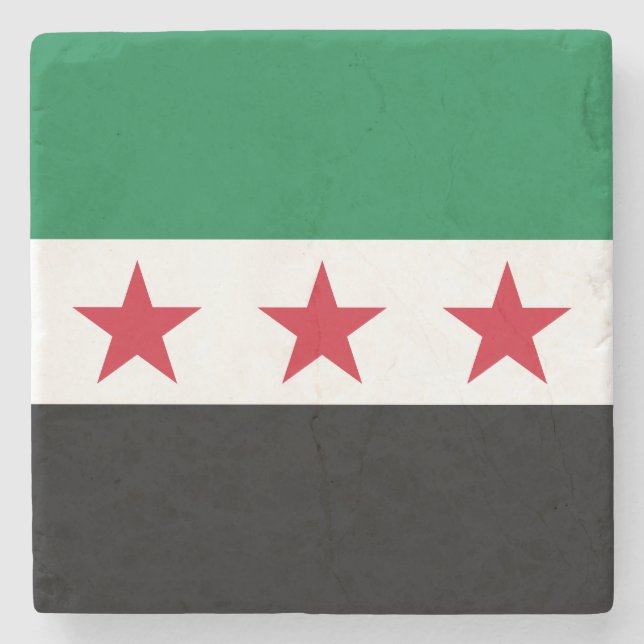 Syriens flagga stenunderlägg (Framsidan)