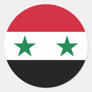 Syriens Flagga, Syriens Flagga Runt Klistermärke