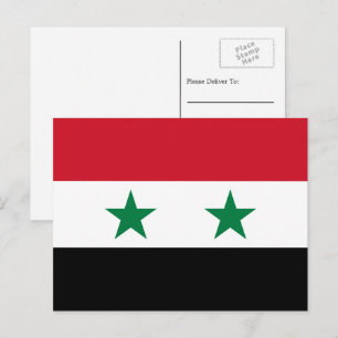 Syriens Flagga, Syriens Flagga Vykort