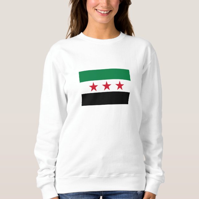 Syriens flagga t shirt (Framsida)