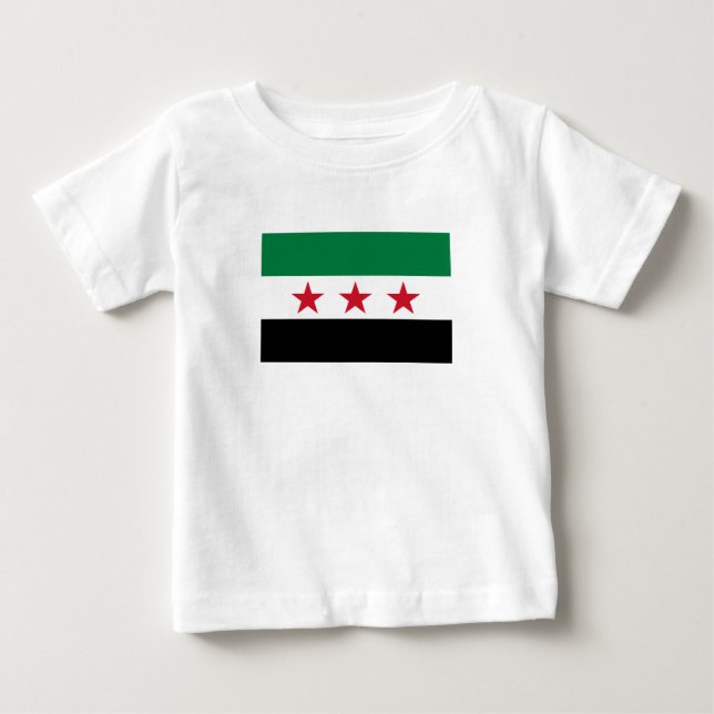 Syriens flagga t shirt (Framsida)