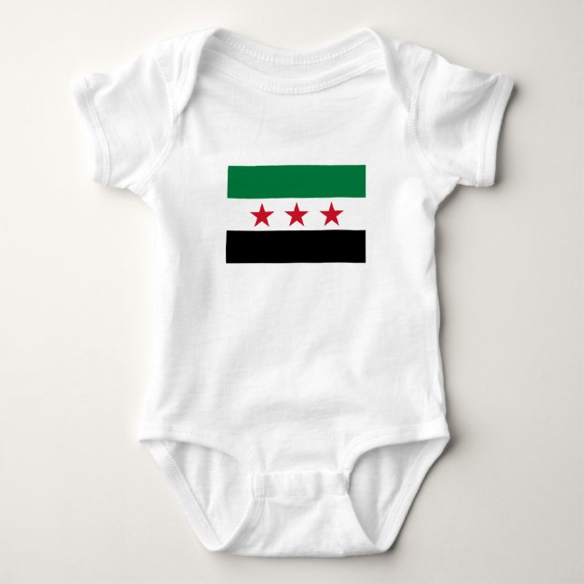 Syriens flagga t shirt (Framsida)